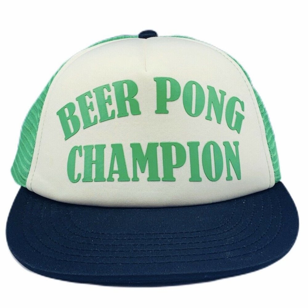 Beer Pong Champion snapback hat trucker mesh cap